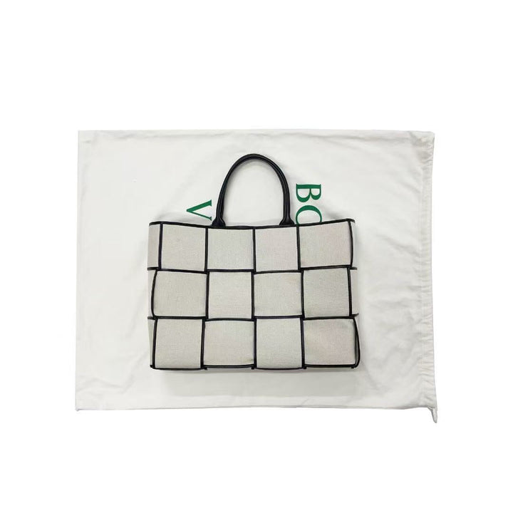 Bottega Veneta Large Arco Canvas Tote Bag - SHENGLI ROAD MARKET