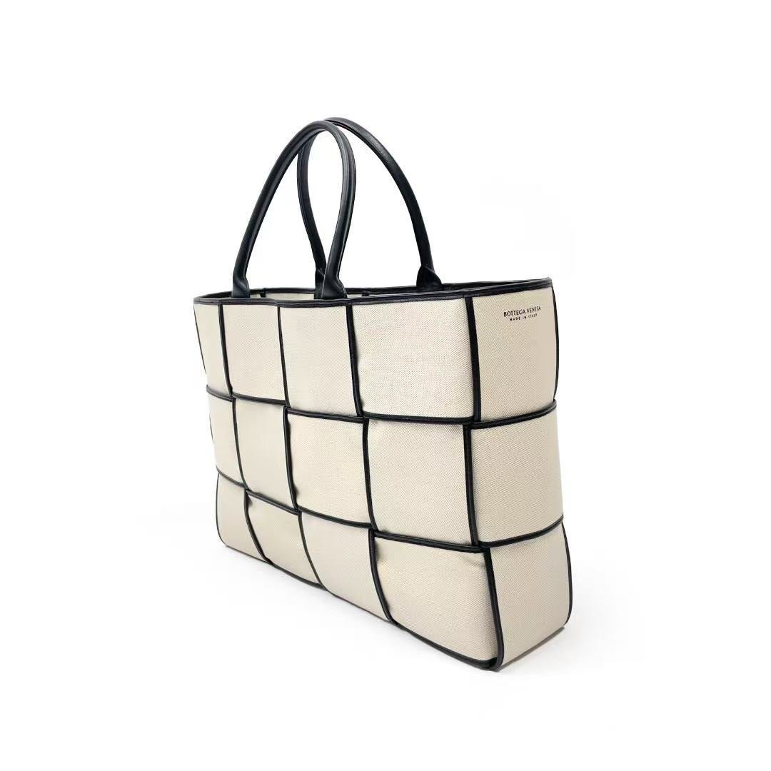 Bottega Veneta Large Arco Canvas Tote Bag - SHENGLI ROAD MARKET