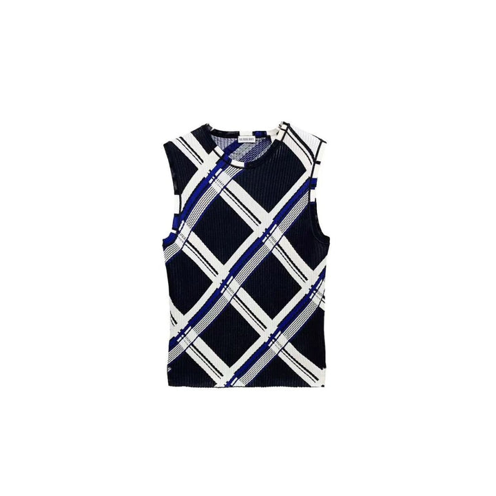 Burberry Checked Silk Knitted Vest - SHENGLI ROAD MARKET