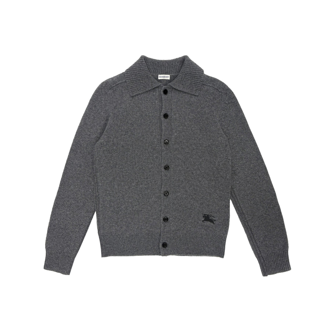 BURBERRY Grey M Knit Cardigan - SHENGLI ROAD MARKET