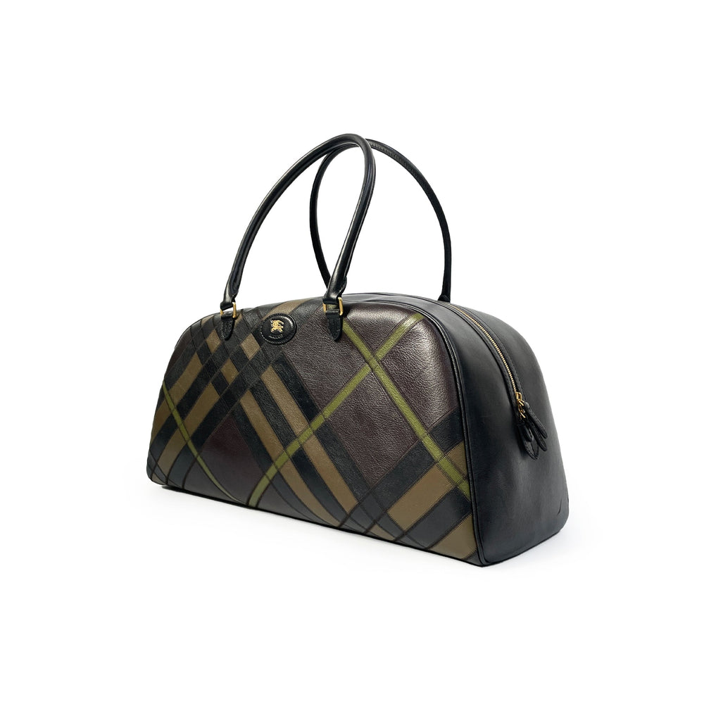 Burberry Holdall Plaid Handbag - SHENGLI ROAD MARKET