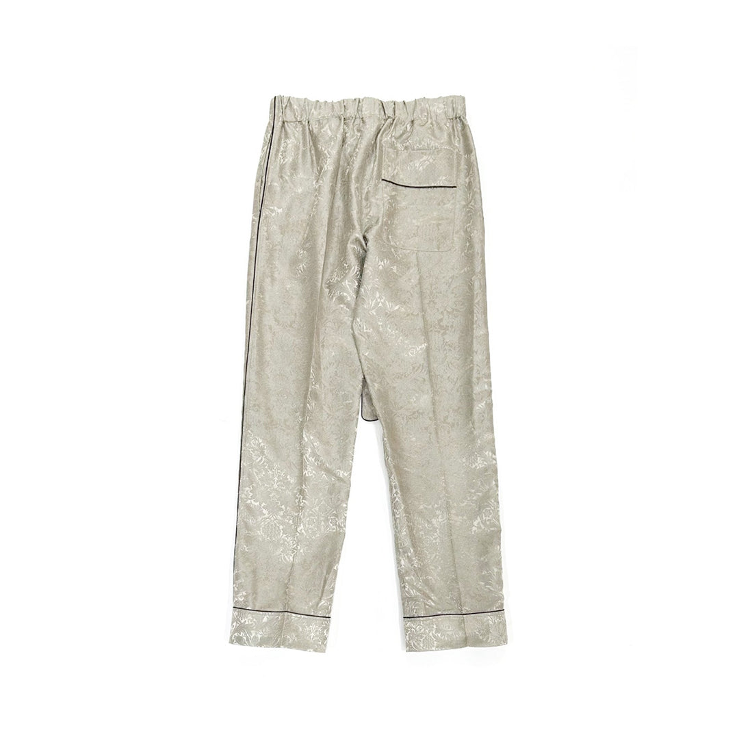 Burberry Jacquard Silk Beige Trousers - SHENGLI ROAD MARKET