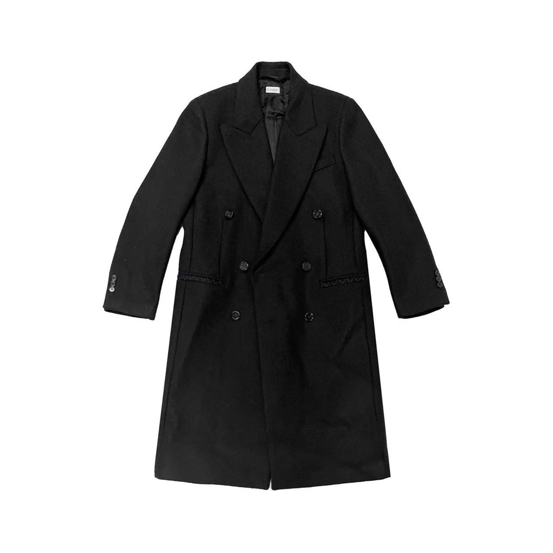 Burberry M D Breasted Black Coat - SHENGLI ROAD MARKET