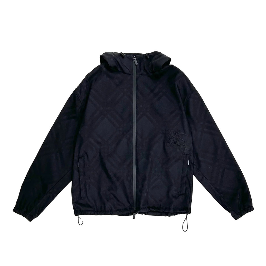 Burberry Plaid Hooded Windbreaker - SHENGLI ROAD MARKET