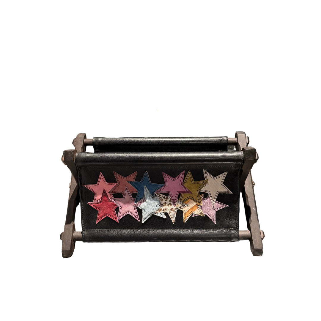 Chrome Hearts Multi-Color Star Ebony Leather Storage Rack