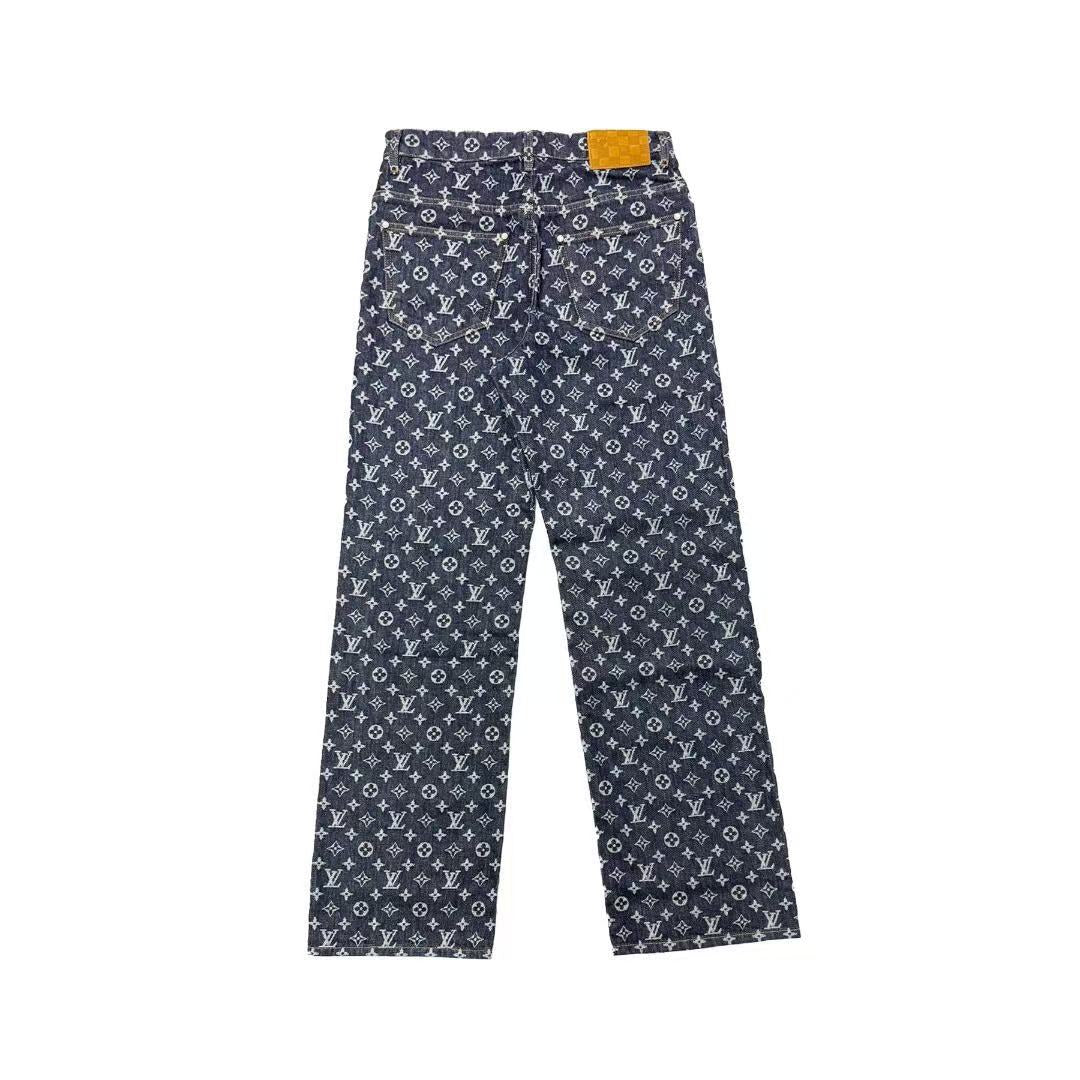 Louis Vuitton Monogram Jacquard Denim Trousers