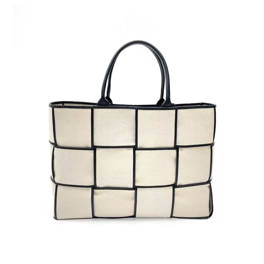 Bottega Veneta Large Arco Canvas Tote Bag