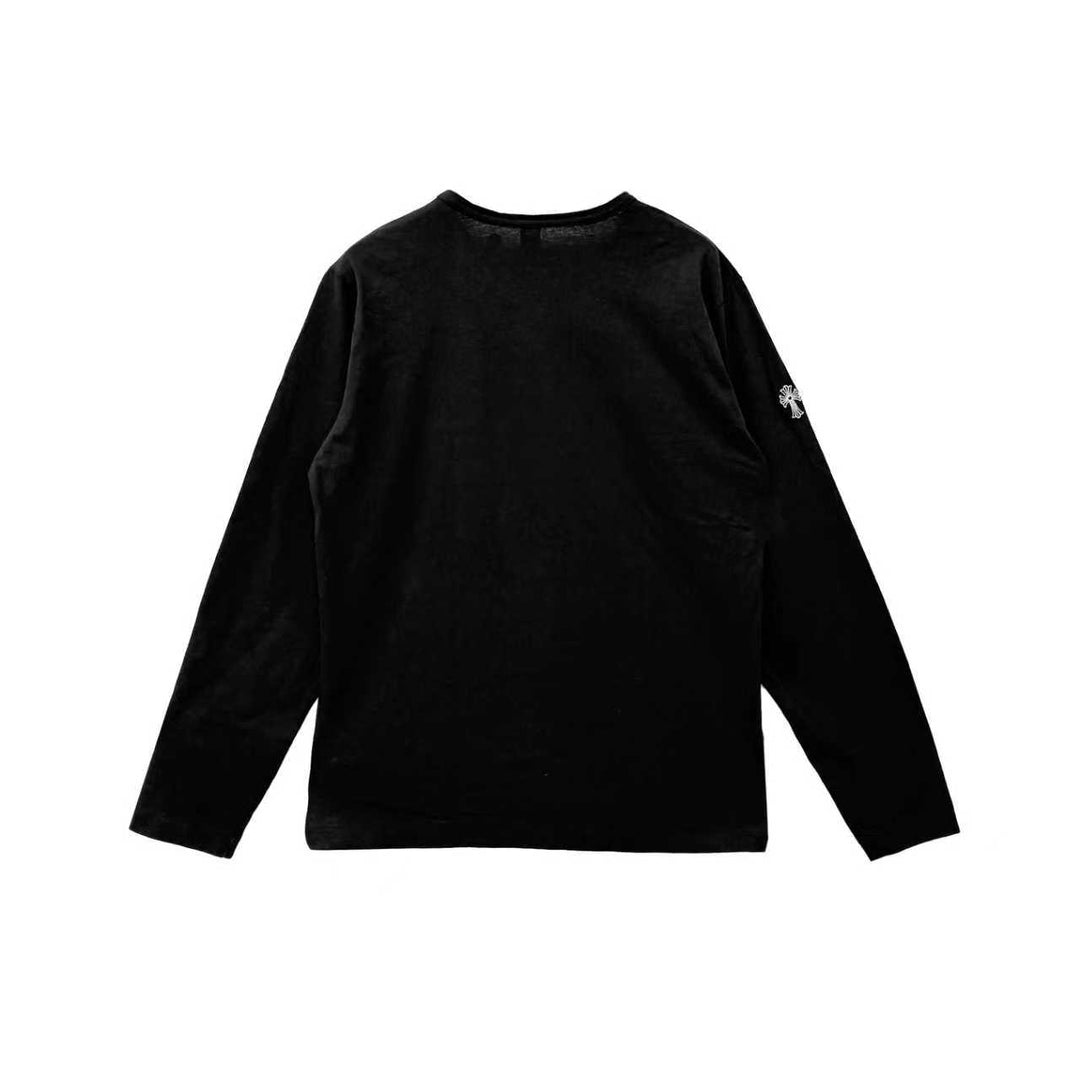 Chrome Hearts Black GRP Pocket Long Sleeves T-Shirt Tee
