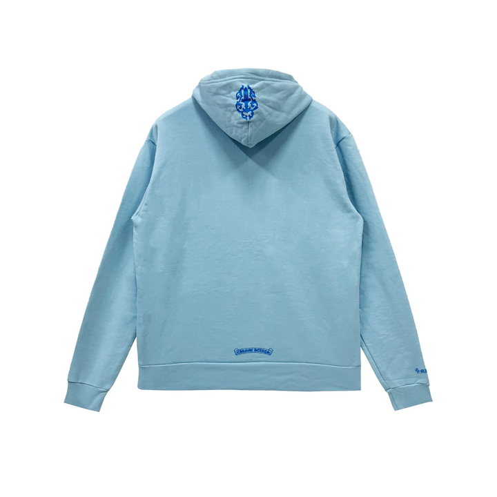 Chrome Hearts Miami Art Basel Exclusive Dagger Baby Blue Pullover Hoodie