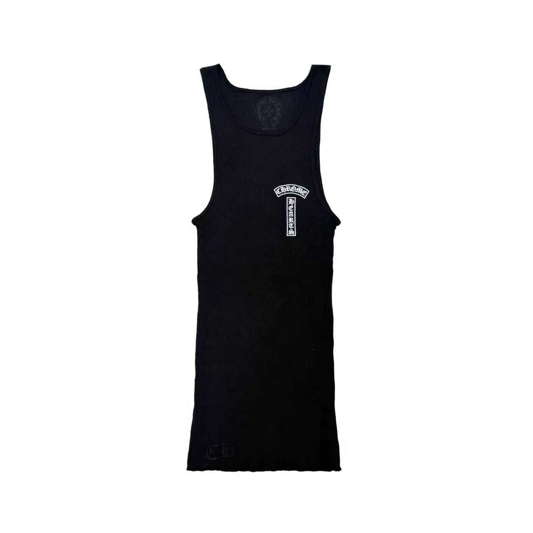 Chrome Hearts Cross T-Bar Black Tank Top