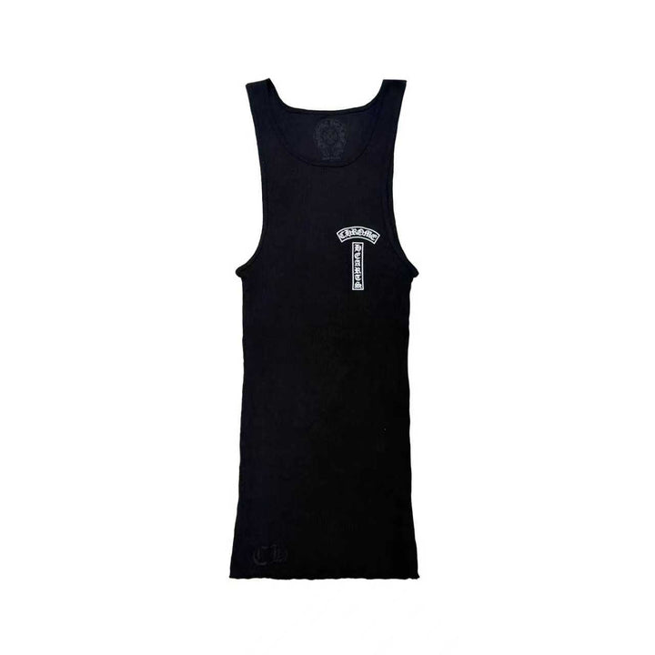 Chrome Hearts Cross T-Bar Black Tank Top