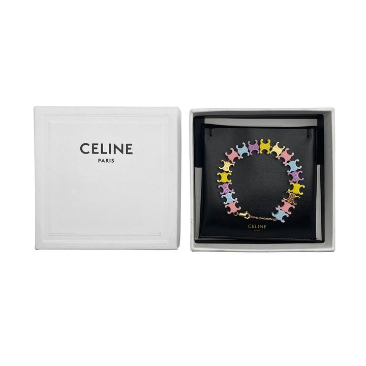 Celine Macaron Colored Arc de Triomphe Logo Bracelet - SHENGLI ROAD MARKET