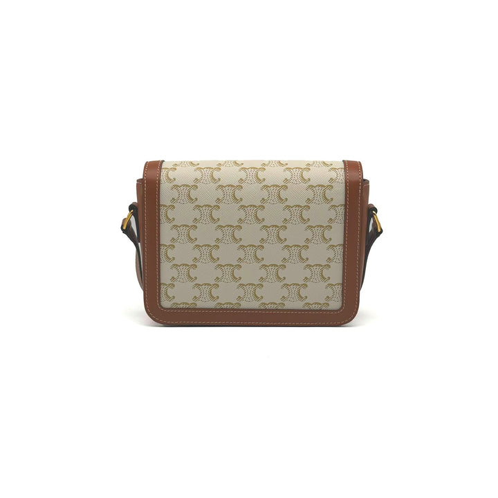 CELINE Teen Triomphe Canvas and Calfskin Shoulder Bag - SHENGLI ROAD MARKET