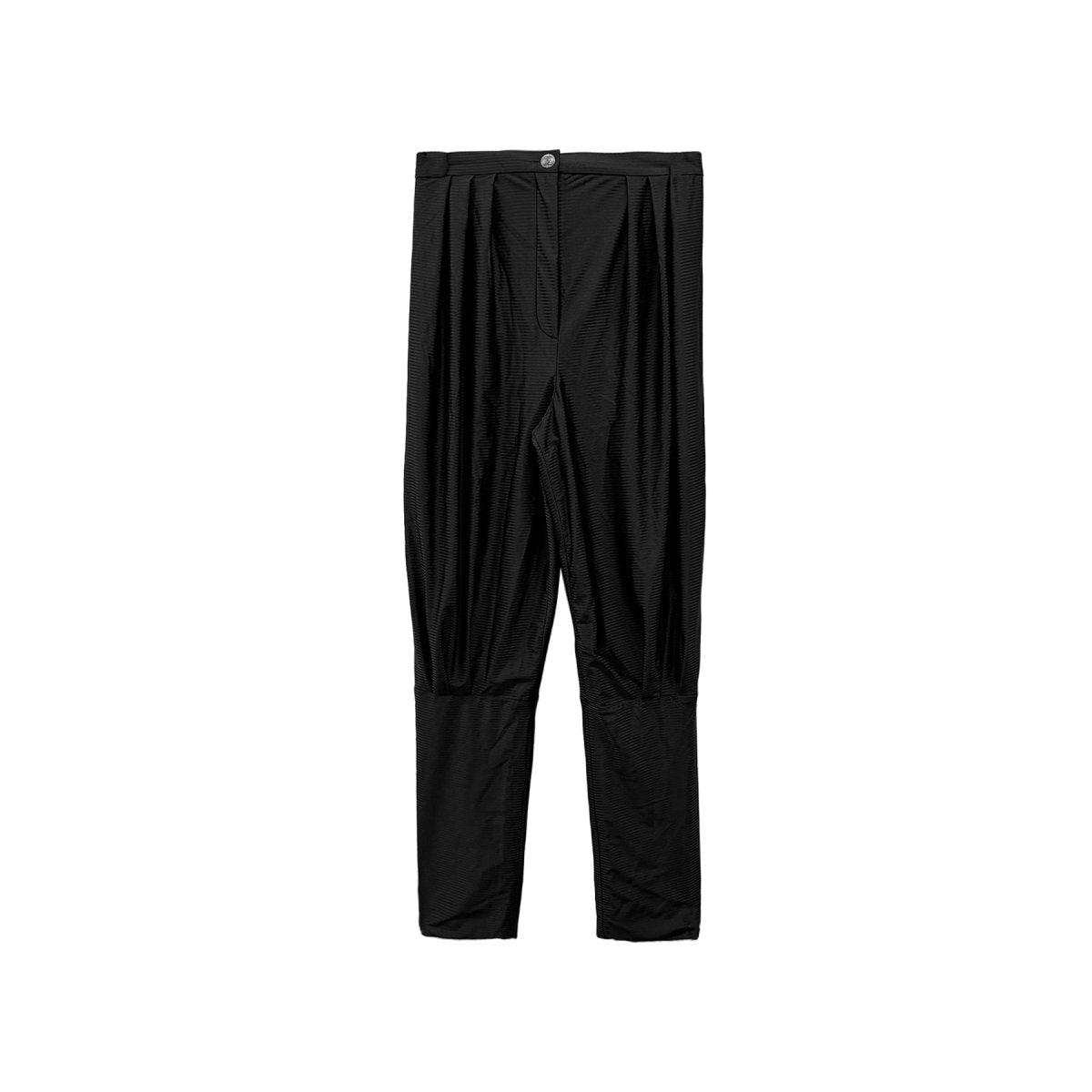 Chanel Black Striped Stretch Leggings - SHENGLI ROAD MARKET