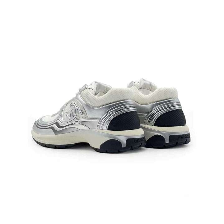 Chanel Fabric Laminated Calfskin Stretch Sneakers - SHENGLI ROAD MARKET