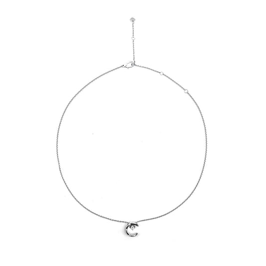Chanel Half Crescent Single Diamond Necklace - SHENGLI ROAD MARKET