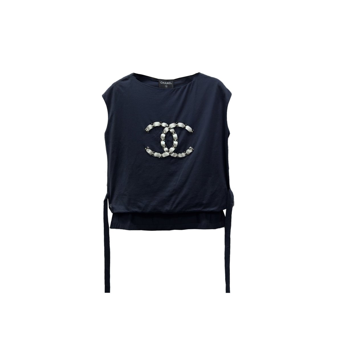 Chanel Navy Sleeveless Vest - SHENGLI ROAD MARKET