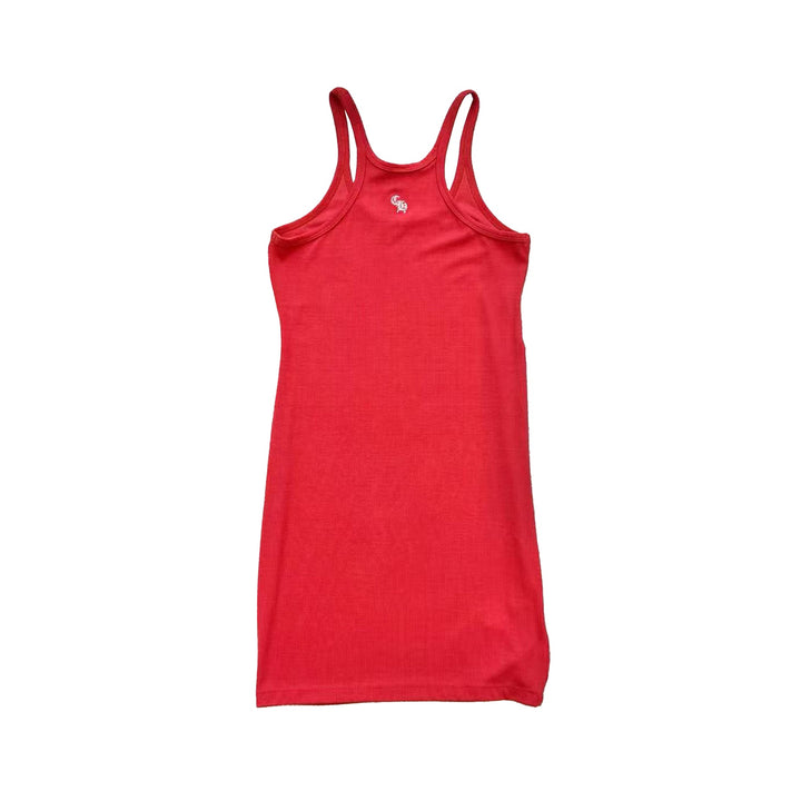 Chorms Hearts Floral Red Rib Tank Top - SHENGLI ROAD MARKET