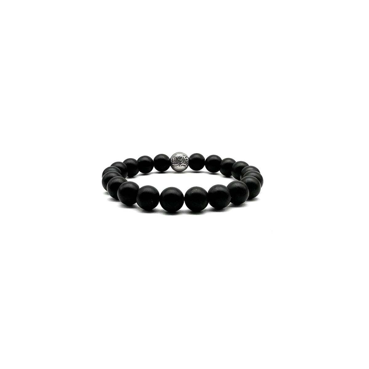 Chrome Hearts 10mm Dull Polish Black Beaded Bracelet - SHENGLI ROAD MARKET