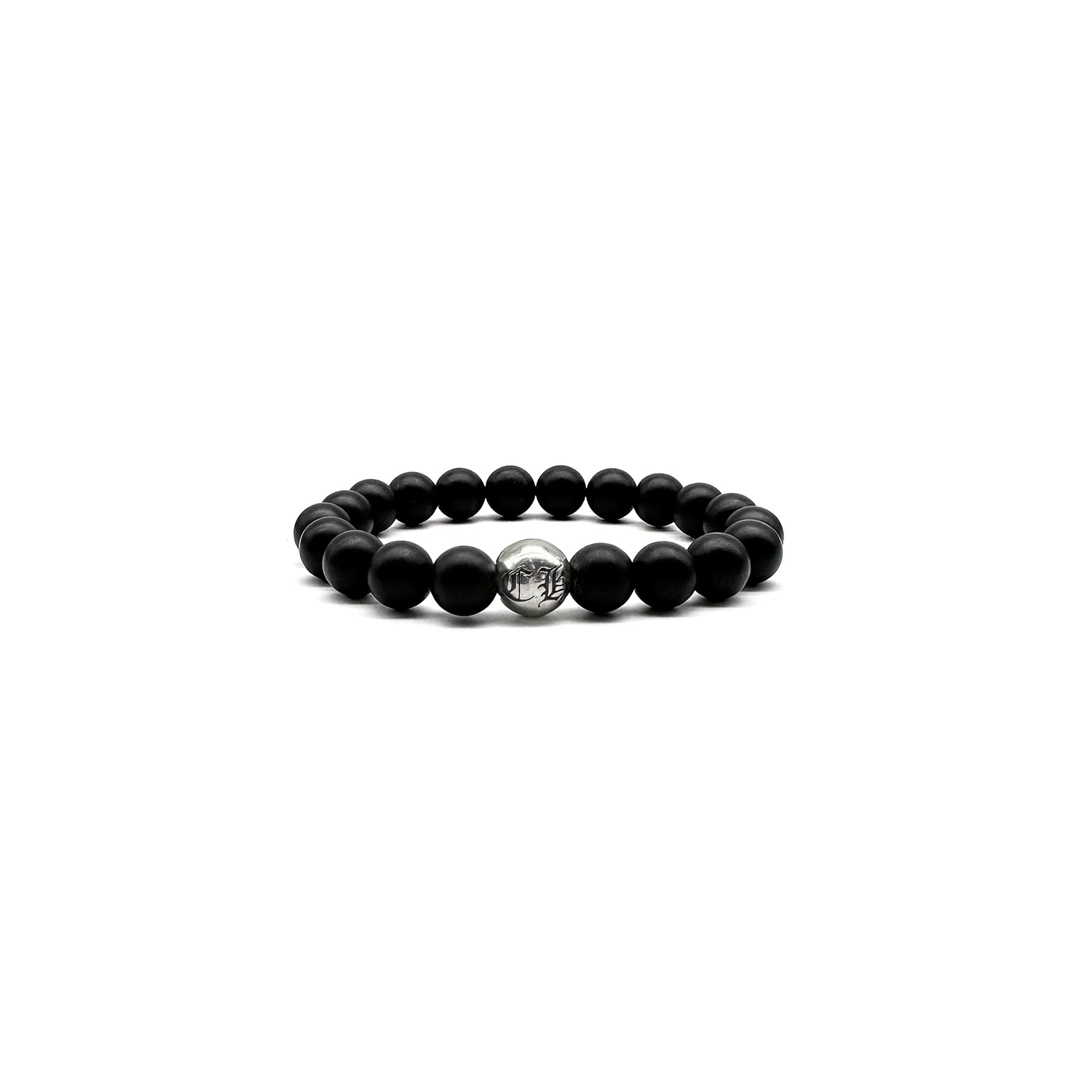 Chrome Hearts 10mm ダルポリッシュ ブラック ビーズ ブレスレット Chrome Hearts 10mm ダルポリッシュ ブラック ビーズ ブレスレット