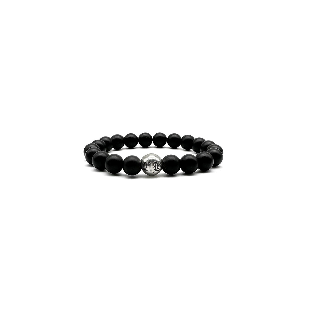 Chrome Hearts 10mm Matte Black Beaded Bracelet - SHENGLI ROAD MARKET