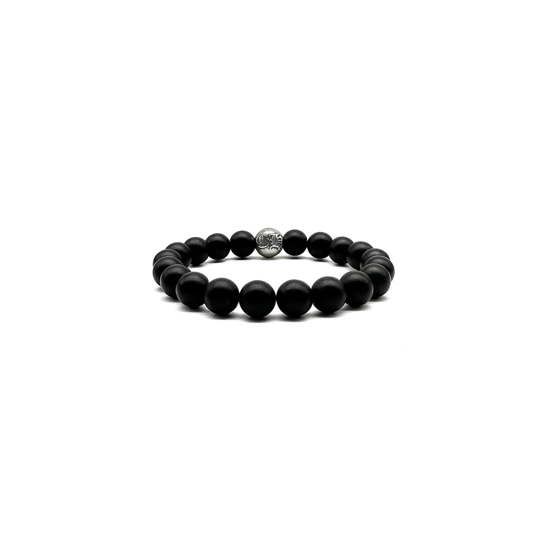 Chrome Hearts 10mm Matte Black Beaded Bracelet - SHENGLI ROAD MARKET