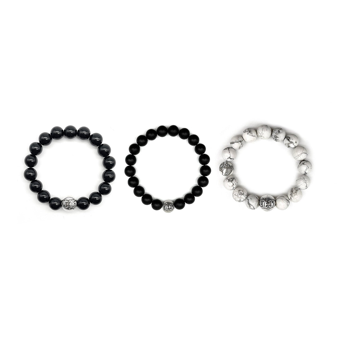 Chrome Hearts 10mm Single Silver Beaded Bracelet - SHENGLI ROAD MARKET