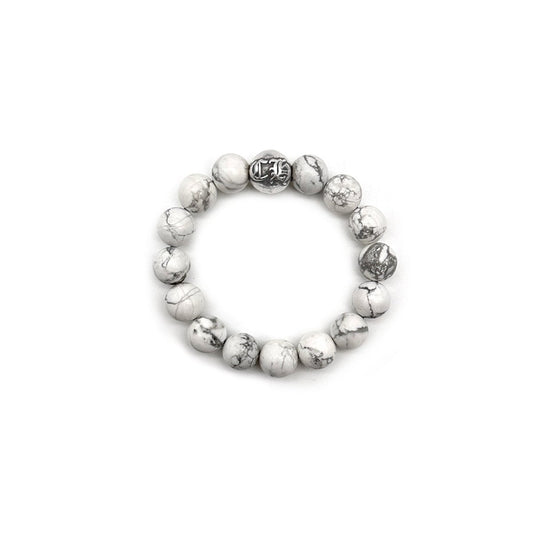 Chrome Hearts 10mm White Beaded Bracelet - SHENGLI ROAD MARKET