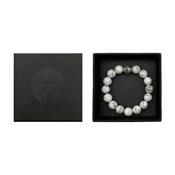 Chrome Hearts 10mm White Beaded Bracelet - SHENGLI ROAD MARKET