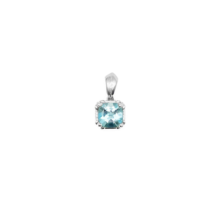 Chrome Hearts 18K White Gold Aquamarine Charm Pendant - SHENGLI ROAD MARKET