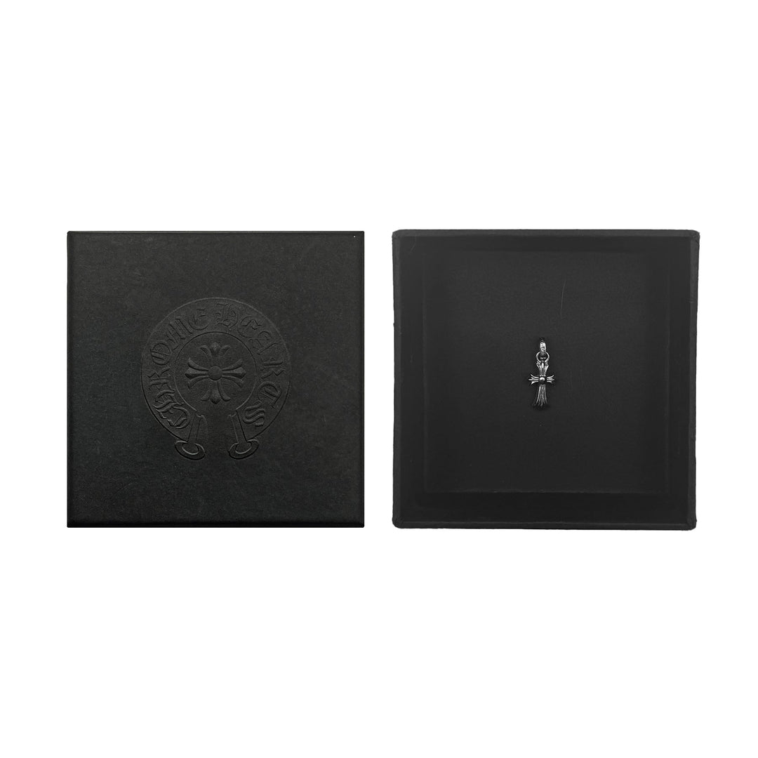 Chrome Hearts 18K White Gold Babyfat Cross Charm Pendant - SHENGLI ROAD MARKET