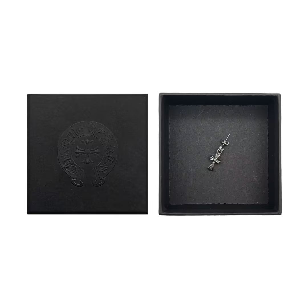 Chrome Hearts 18K White Gold Babyfat Earring Drop - SHENGLI ROAD MARKET