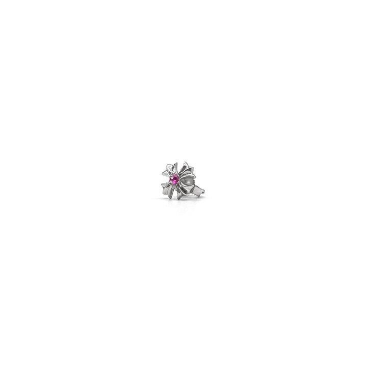 Chrome Hearts 18K White Gold Black Diamonds Babyfat Cross Pendant - SHENGLI ROAD MARKET