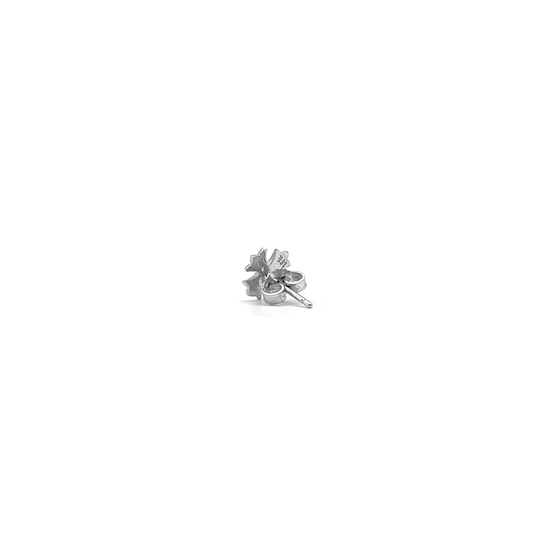 Chrome Hearts 18K White Gold Black Diamonds Babyfat Cross Pendant - SHENGLI ROAD MARKET