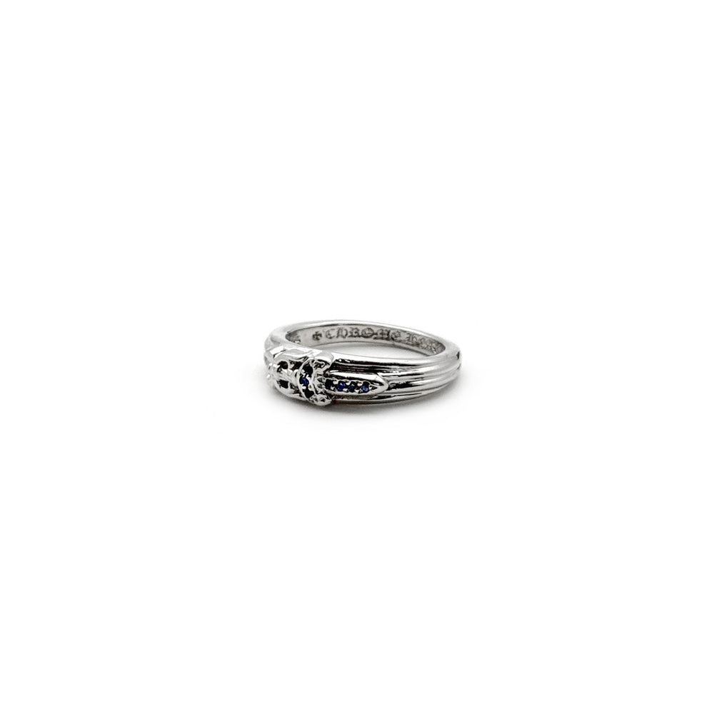 Chrome Hearts 18K White Gold Blue Saph Baby Dagger Ring - SHENGLI ROAD MARKET