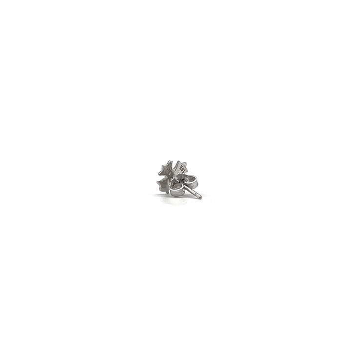 Chrome Hearts 18k White Gold Diamond Cross Earring Stud - SHENGLI ROAD MARKET