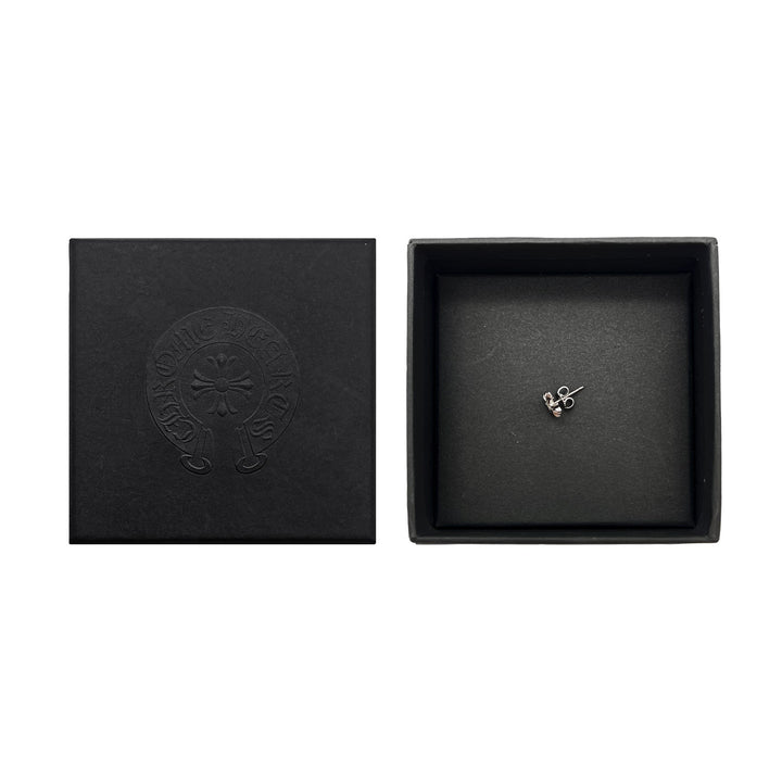 Chrome Hearts 18k White Gold Diamond Cross Earring Stud - SHENGLI ROAD MARKET