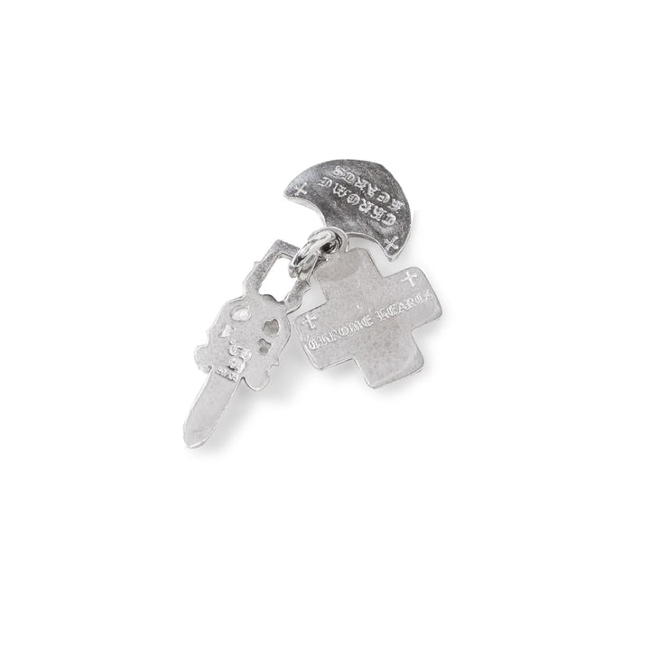 Chrome Hearts 18K White Gold Diamond Three Trinkets Pendant - SHENGLI ROAD MARKET