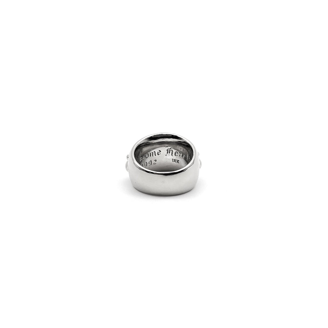 Chrome Hearts 18K White Gold Diamonds Keeper Ring - SHENGLI ROAD MARKET