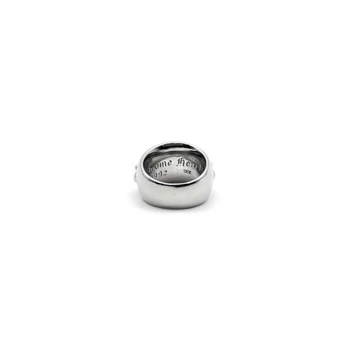 Chrome Hearts 18K White Gold Diamonds Keeper Ring - SHENGLI ROAD MARKET