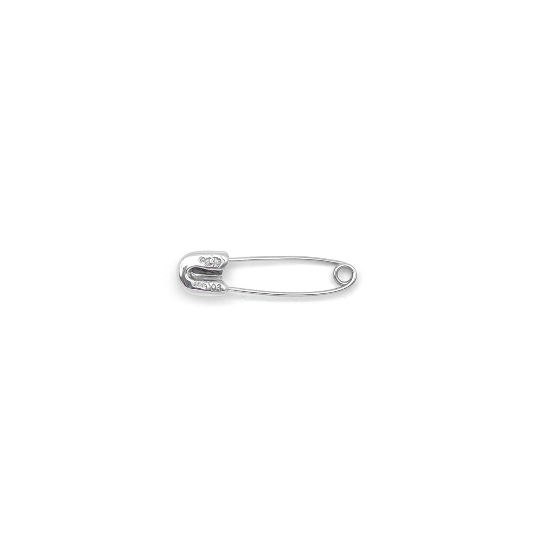 Chrome Hearts 18K White Gold Emerald Safety Pin - SHENGLI ROAD MARKET