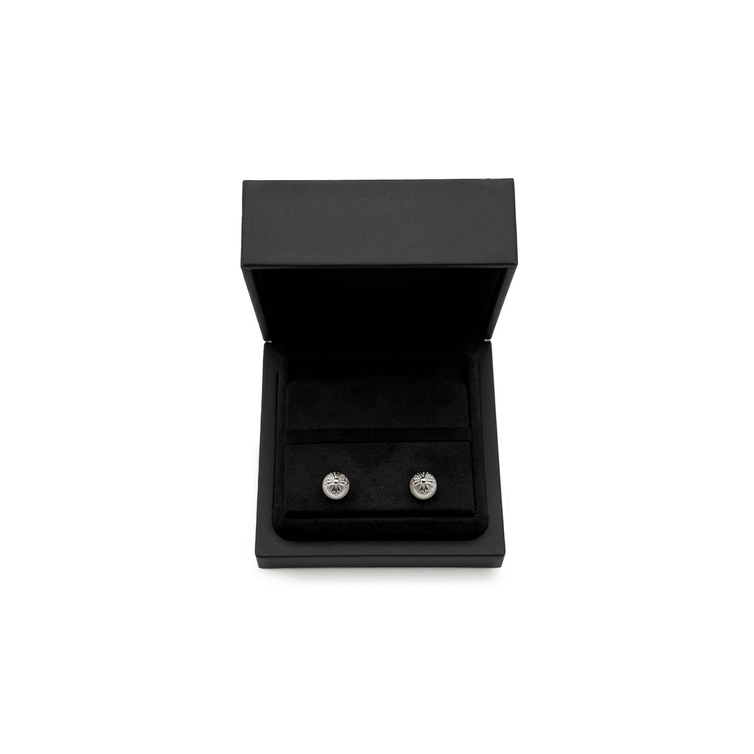 Chrome Hearts 18K White Gold Mikimoto Pearl Earring Stud - SHENGLI ROAD MARKET