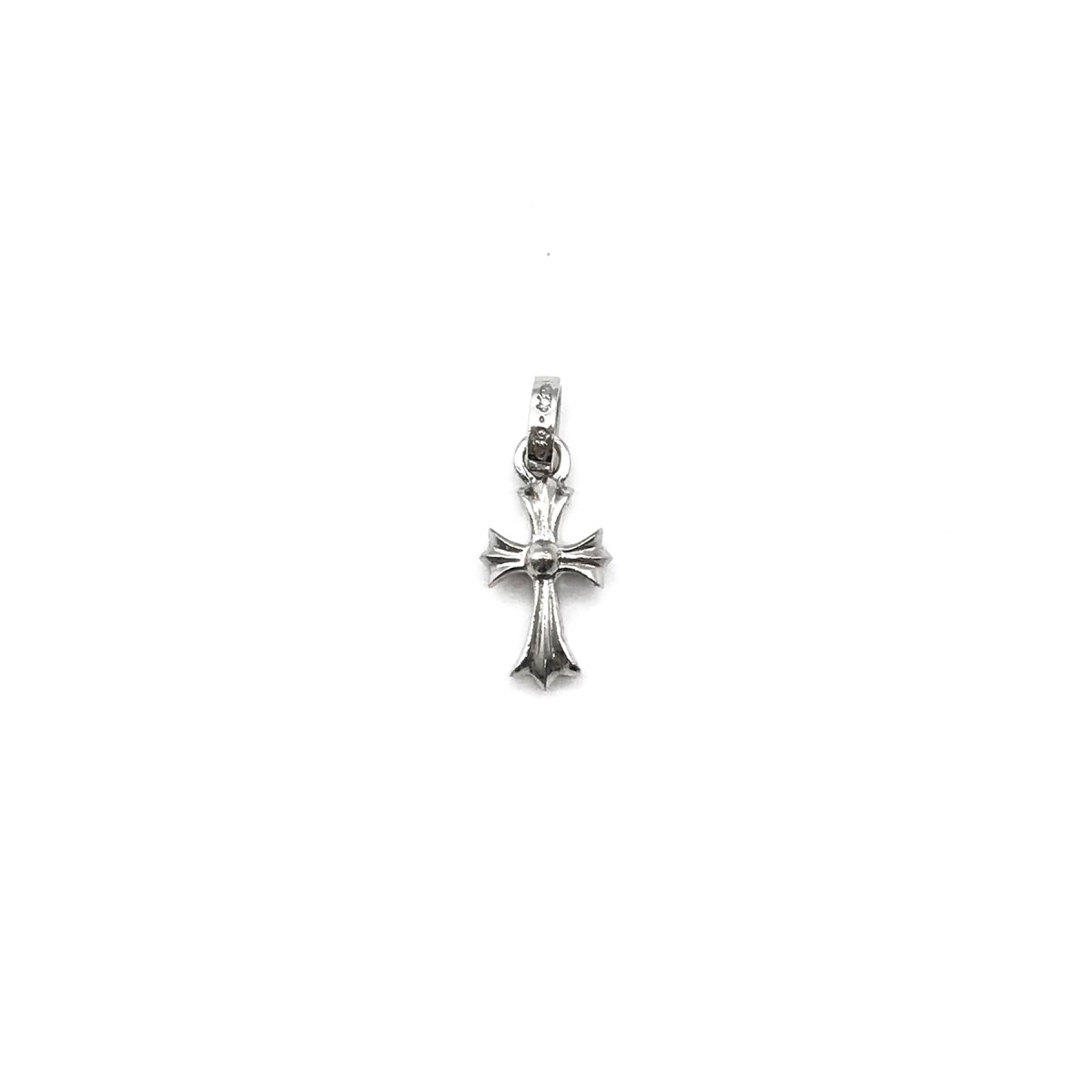 Chrome Hearts 18K White Gold Pink Diamonds Babyfat Necklace Charm - SHENGLI ROAD MARKET