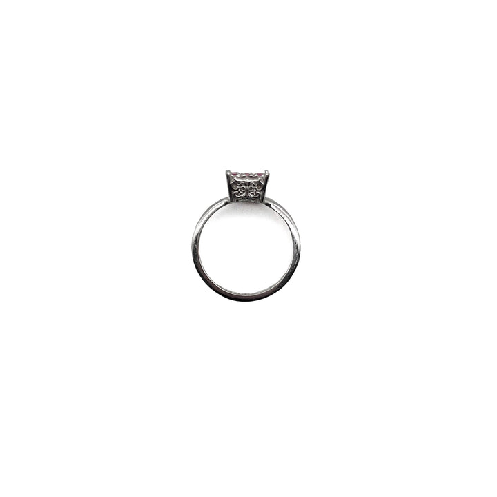 Chrome Hearts 18K White Gold Pink Saph KH Cocktail Ring - SHENGLI ROAD MARKET