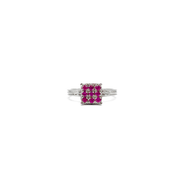 Chrome Hearts 18K White Gold Pink Saph KH Cocktail Ring - SHENGLI ROAD MARKET