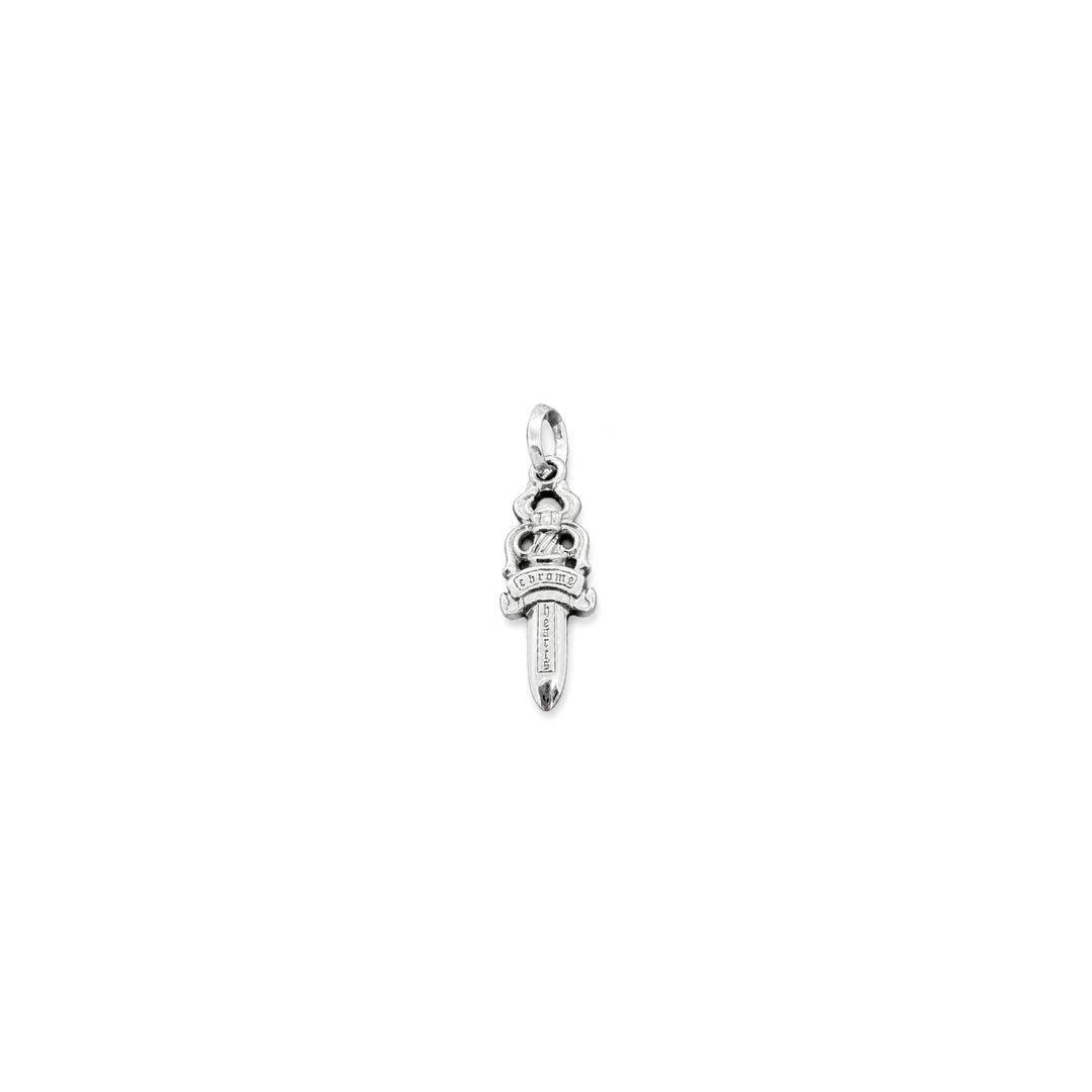Chrome Hearts 18K White Gold Pink Sapphire Dagger Charm Pendant - SHENGLI ROAD MARKET