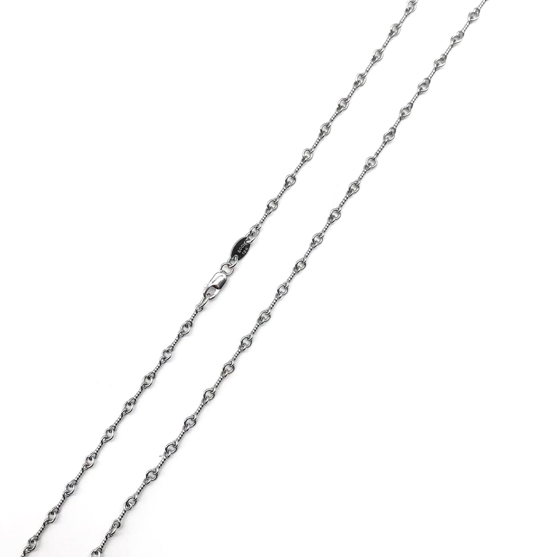 Chrome Hearts 18K White Gold Twist Chian Necklace - SRM – SHENGLI