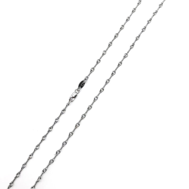 Chrome Hearts 18K White Gold Twist Chain Necklace - SHENGLI ROAD MARKET