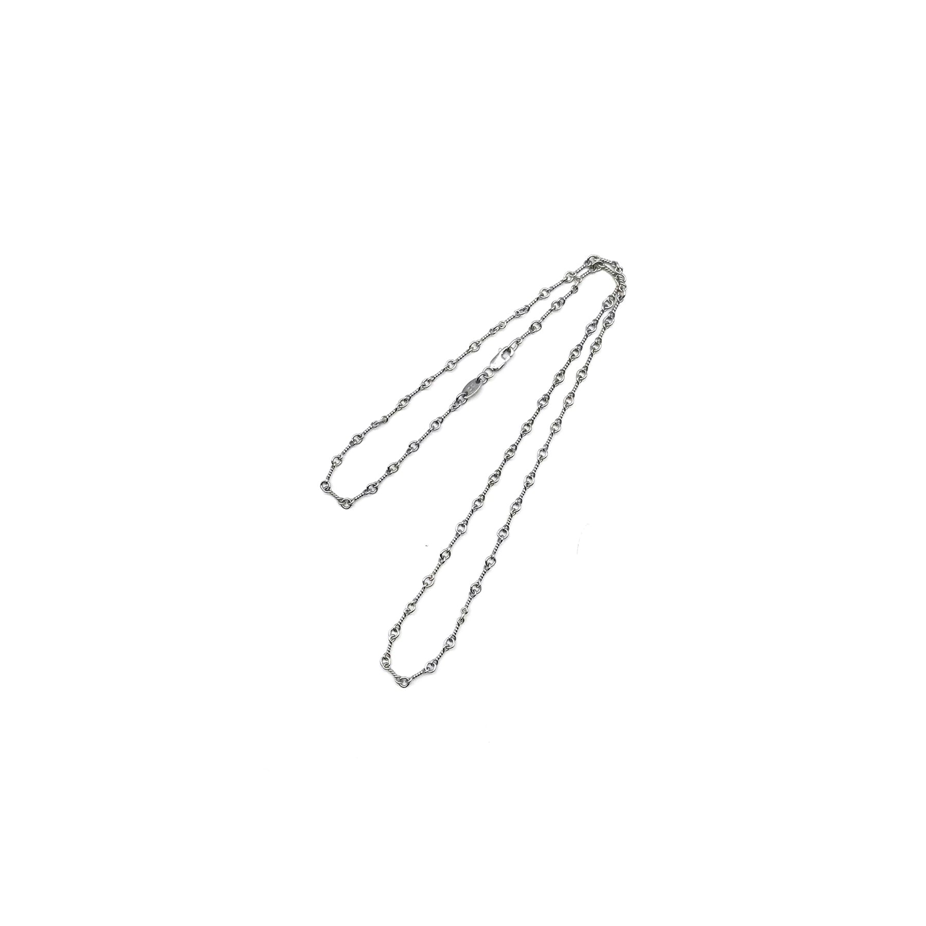 Chrome Hearts 18K White Gold Twist Chian Necklace - SRM – SHENGLI