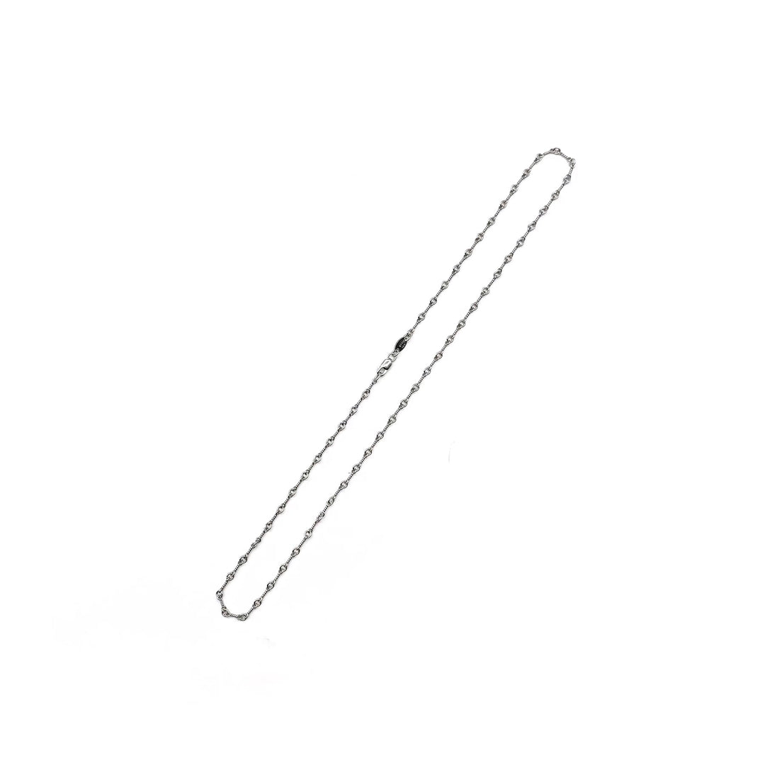 Chrome Hearts 18K White Gold Twist Chain Necklace - SHENGLI ROAD MARKET